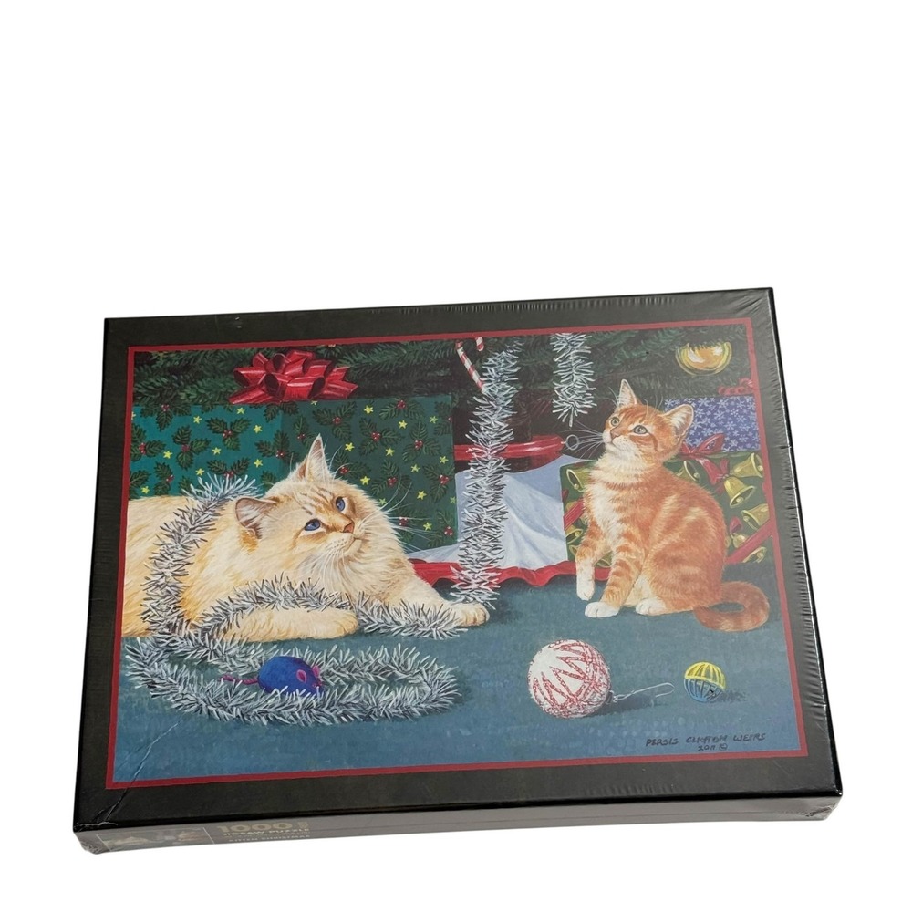 Lang Kitten Christmas 1000 Pieces Puzzle NEW‎